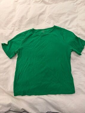 J. Crew Bright Green Short Sleeve Crew Tee